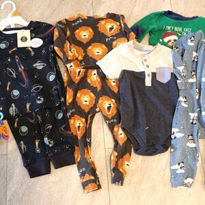 50 ITEM LOT Baby Boy Clothes 6-12 month some NWT + NWOT